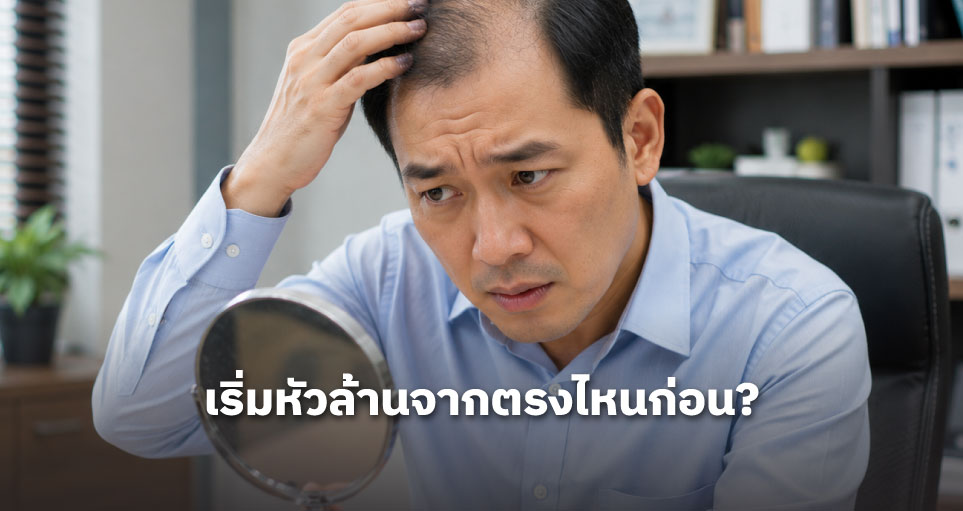 เริ่มหัวล้านจากตรงไหนก่อน?