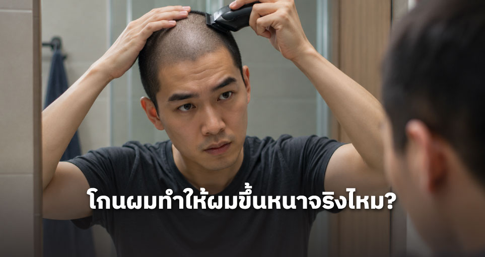 โกนผมทำให้ผมขึ้นหนาจริงไหม?