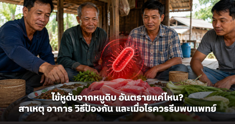 ไข้หูดับจากหมูดิบ อันตรายแค่ไหน? สาเหตุ อาการ วิธีป้องกัน และเมื่อไรควรรีบพบแพทย์